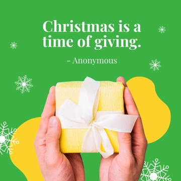 Free Christmas Quote Instagram Post Template to Edit Online