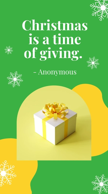 Free Christmas Quote Instagram Story Template to Edit Online