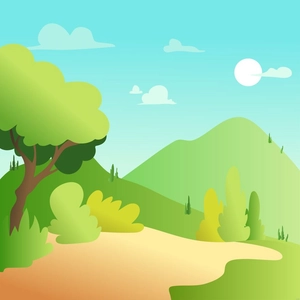 Nature Gradient Illustration