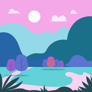 Simple Nature Illustration