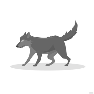 Grey Wolf Vector