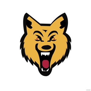 Aggressive Wolf Vector