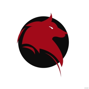 Red Wolf Vector