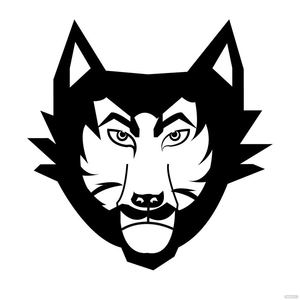 Wolf Face Vector
