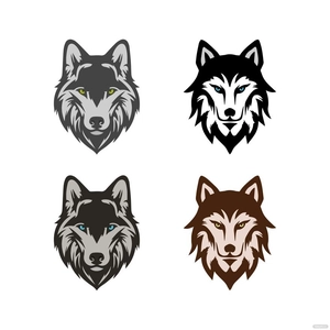 Wolf Head Vector