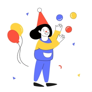 Funny Woman Illustration
