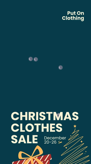 Free Christmas Clothes Sale Whatsapp Post Template to Edit Online