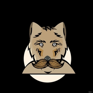 Old Wolf Vector