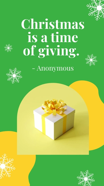 Free Christmas Quote Whatsapp Post Template to Edit Online