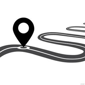 Black Location Vector