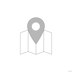 Grey Location Vector