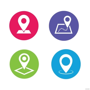 Location Circle Vector