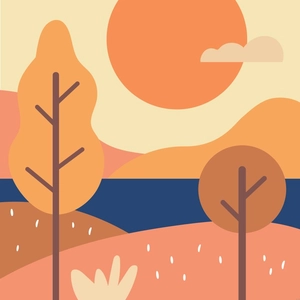 Minimal Nature Illustration