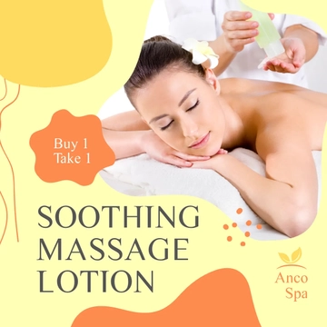 Free Massage Products Ad Post, Instagram, Facebook Template to Edit Online