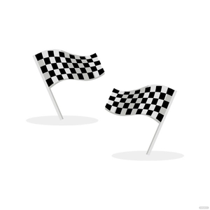 Modern Racing Flag Vector