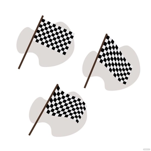 Finish Racing Flag Vector