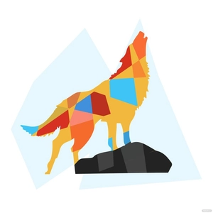 Abstract Wolf Vector