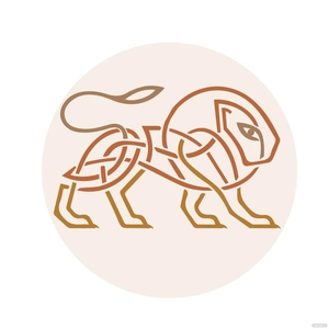 Celtic Lion Vector