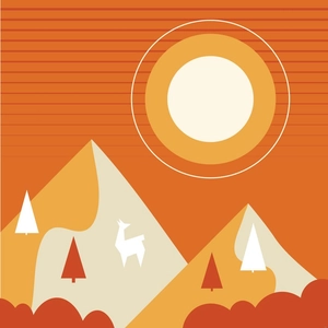 Geometric Nature Illustration