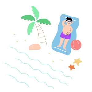 Beach Illustration