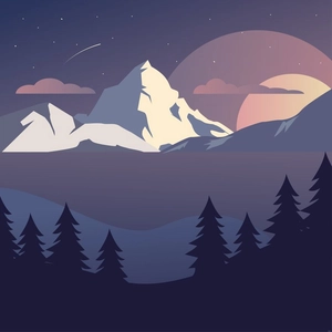 Night Nature Illustration