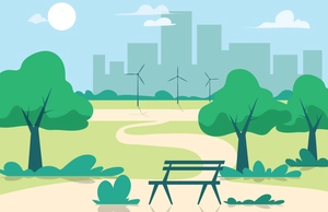 City Nature Illustration