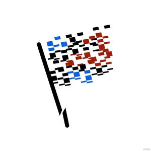 Abstract Racing Flag Vector