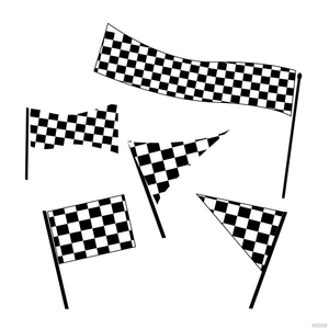 Racing Flag Banner Vector