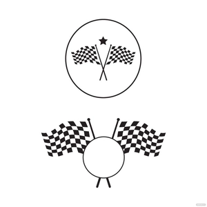 Racing Flag Logo Vector