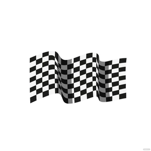 Racing Flag Waving Vector