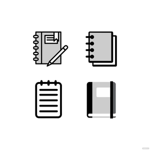 Note Book Vector