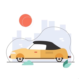 Classic Car Illustration