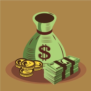 Vintage Money Illustration