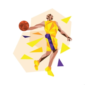 Geometric Sports Illustration