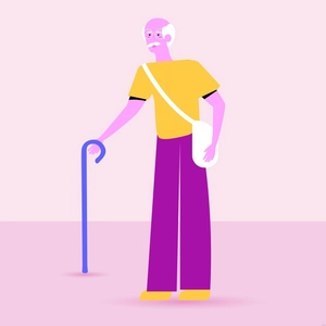 Old Man Illustration
