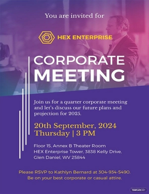 Sample Meeting Invitation Template