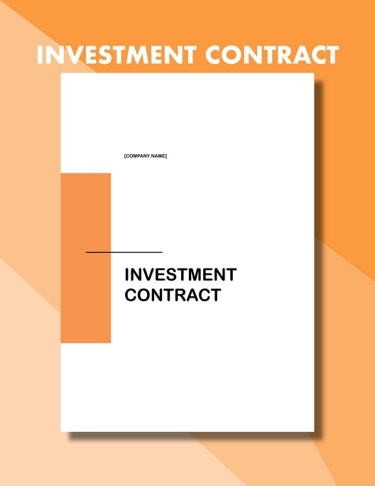 Investment Contract Template