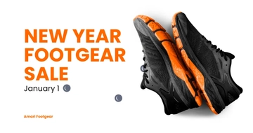 Free New Year Product Sale Promotion Facebook Post Template to Edit Online