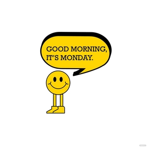 Good Morning Monday Vector