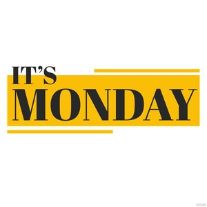 Transparent Monday Vector