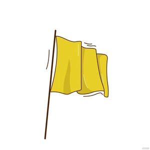 Cartoon Waving Flag Vector