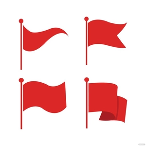 Waving Flag Icon Vector
