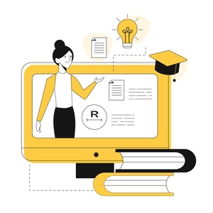 Online Education Illustration