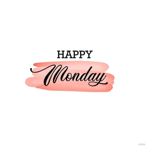 Modern Happy Monday Vector