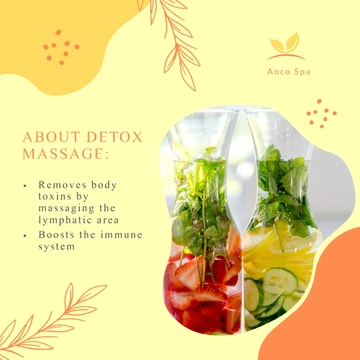 Free Detox Massage Post, Facebook, Instagram Template to Edit Online