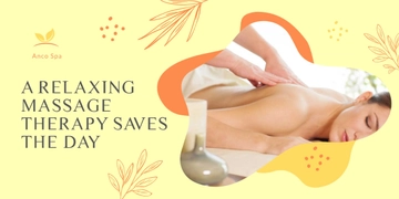 Free Massage Therapy Banner Template to Edit Online