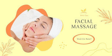 Free Facial Massage Banner Template to Edit Online
