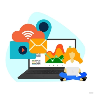 Online Marketing Vector