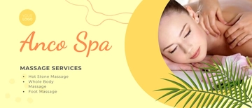 Free Massage Parlour Promotion Banner Template to Edit Online