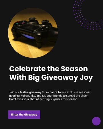 Free Seasonal Instagram Giveaway Template to Edit Online